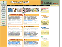 Tablet Screenshot of mercadotextil.com